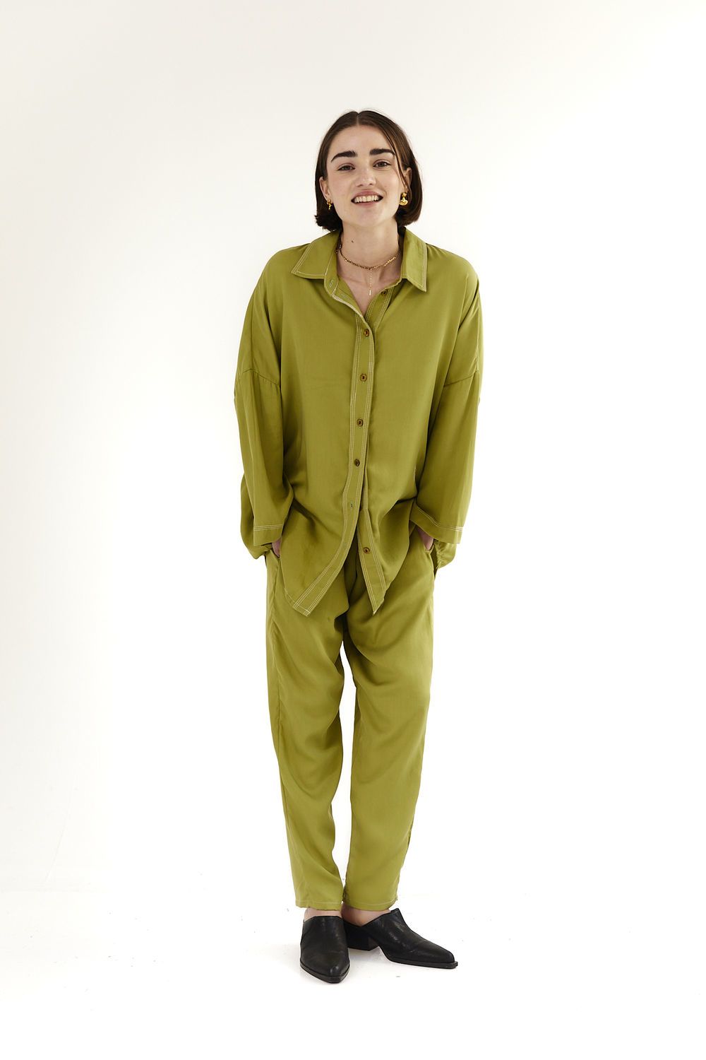 Pantalon Duna verde 3